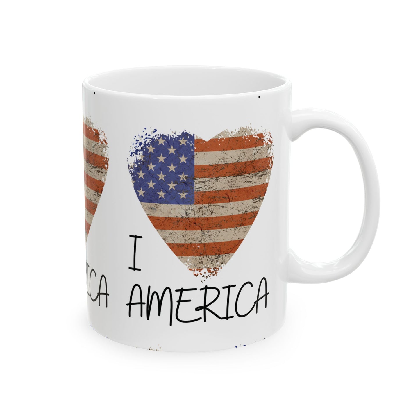 I Love America Coffee Ceramic Mug, 11oz, I Love America Ceramic Coffee Mug, 11oz