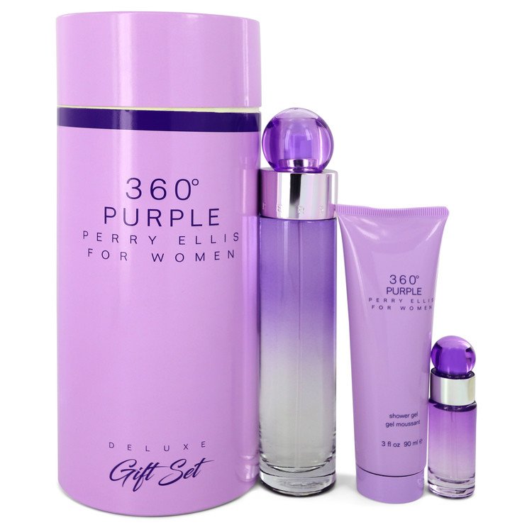 Perry Ellis 360 Purple Gift Set By Perry Ellis