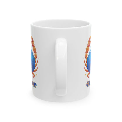 Cancer Zodiac Sign Ceramic Mug,  Cancer Zodiac Sign Coffee Mug, Zodiac Horoscope Signs Ceramic Mug, 11oz