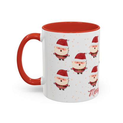 Santa Claus Merry Christmas Accent Coffee Mug, 11oz