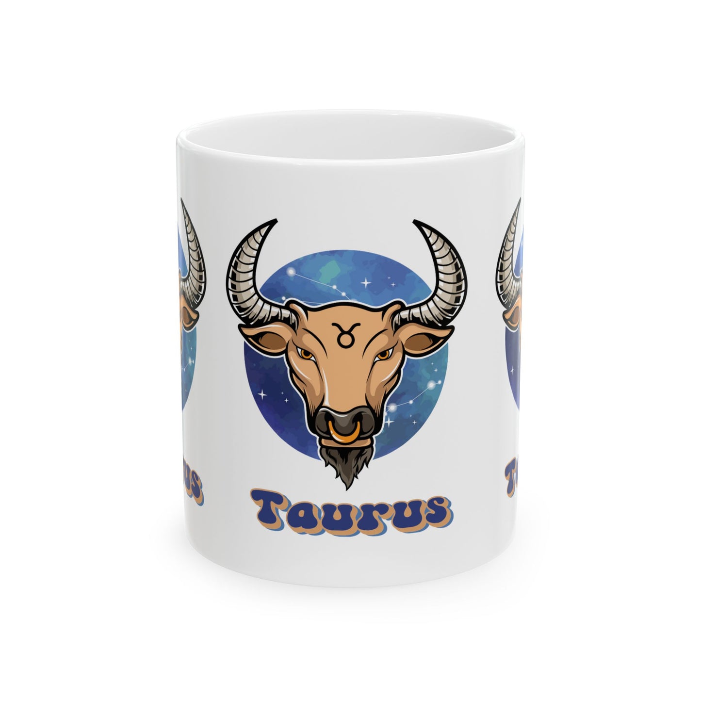 Taurus Zodiac Sign Ceramic Mug, Taurus Zodiac Sign Coffee Mug, Zodiac Horoscope Signs Ceramic Mug, 11oz