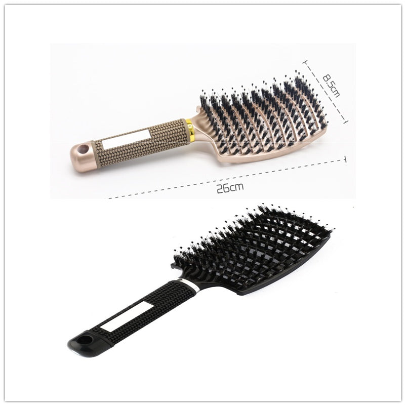 Hairbrush Anti-Klit Brushy Women Detangler Hair Brush Bristle Nylon Scalp Massage Teaser Brush