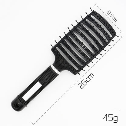 Hairbrush Anti-Klit Brushy Women Detangler Hair Brush Bristle Nylon Scalp Massage Teaser Brush