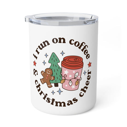 I run on Coffee Insulated Coffee Mug, 10oz