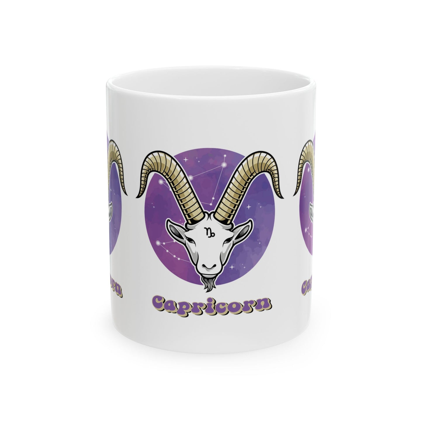 Capricorn Zodiac Sign Ceramic Mug,  Capricorn Zodiac Sign Coffee Mug, Zodiac Horoscope Signs Ceramic Mug, 11oz