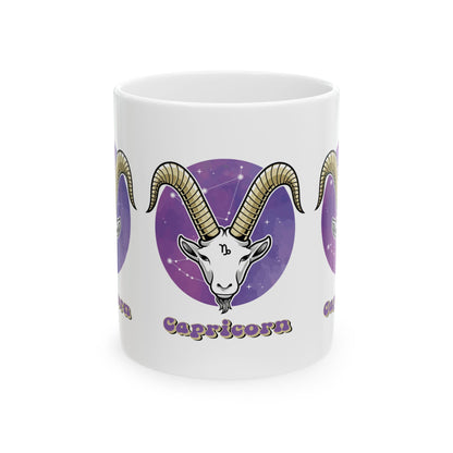Capricorn Zodiac Sign Ceramic Mug,  Capricorn Zodiac Sign Coffee Mug, Zodiac Horoscope Signs Ceramic Mug, 11oz