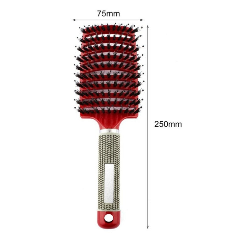 Hairbrush Anti-Klit Brushy Women Detangler Hair Brush Bristle Nylon Scalp Massage Teaser Brush