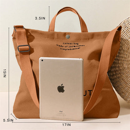 Large Capacity Bags Woman Canvas Tote Bag High-End Versatile Shoulder Bag