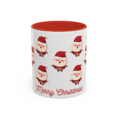 Santa Claus Merry Christmas Accent Coffee Mug, 11oz
