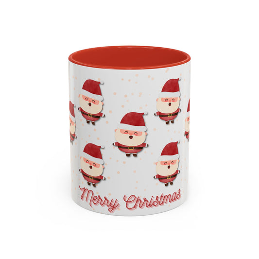 Santa Claus Merry Christmas Accent Coffee Mug, 11oz