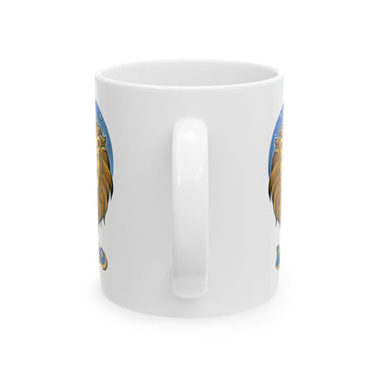 Leo Zodiac Sign Ceramic Mug,  Leo Zodiac Sign Coffee Mug, Zodiac Horoscope Signs Ceramic Mug, 11oz