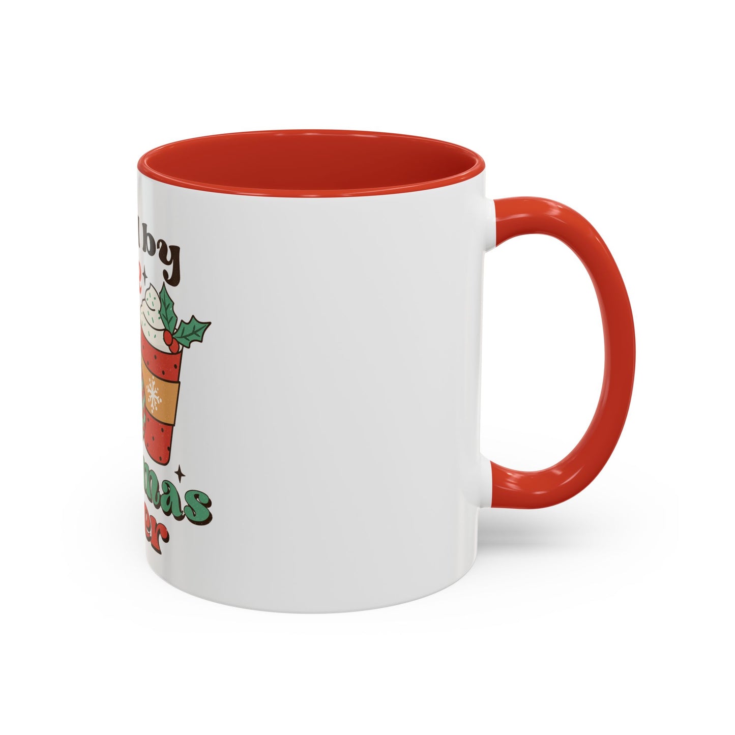 Fueled by Coffee and Christmas Cheer Accent Coffee Mug, 11oz