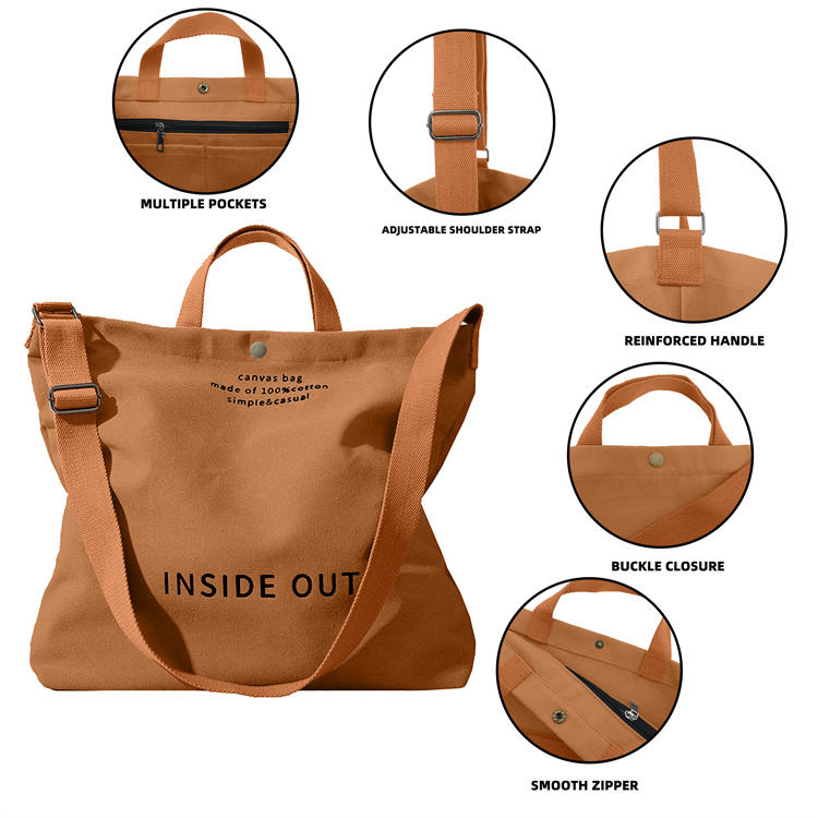 Large Capacity Bags Woman Canvas Tote Bag High-End Versatile Shoulder Bag