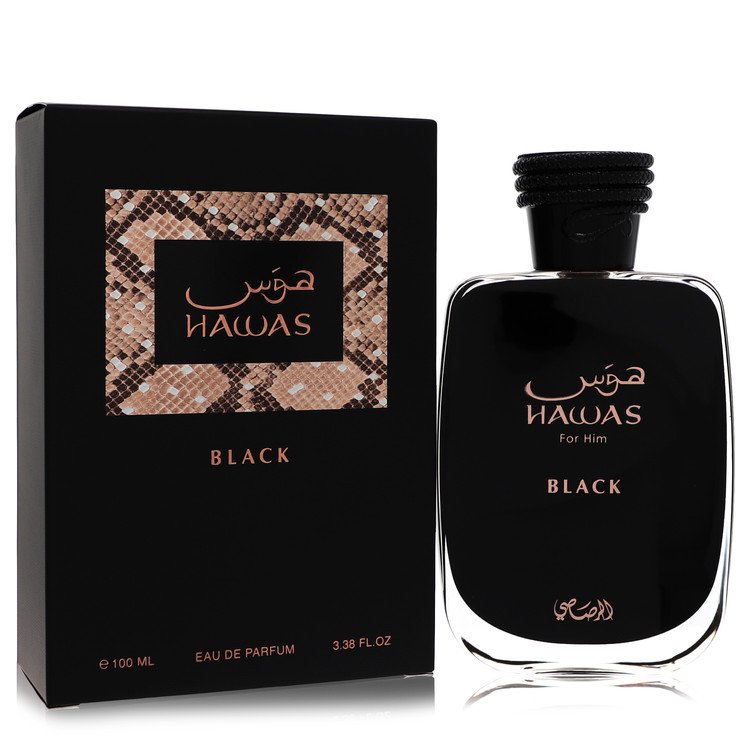 Hawas Black Eau De Parfum Spray By Rasasi New in Box