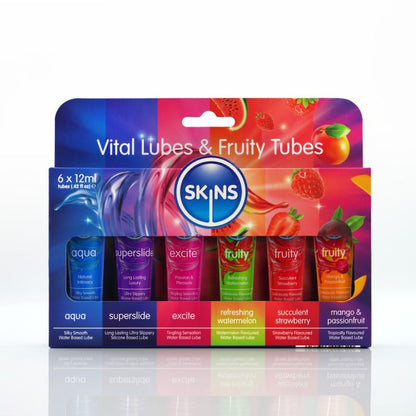 Skins 12ml Sampler Tubes Vital & Fruity 6pk