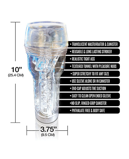 Mstr B8 In The Clear Ass Stroker