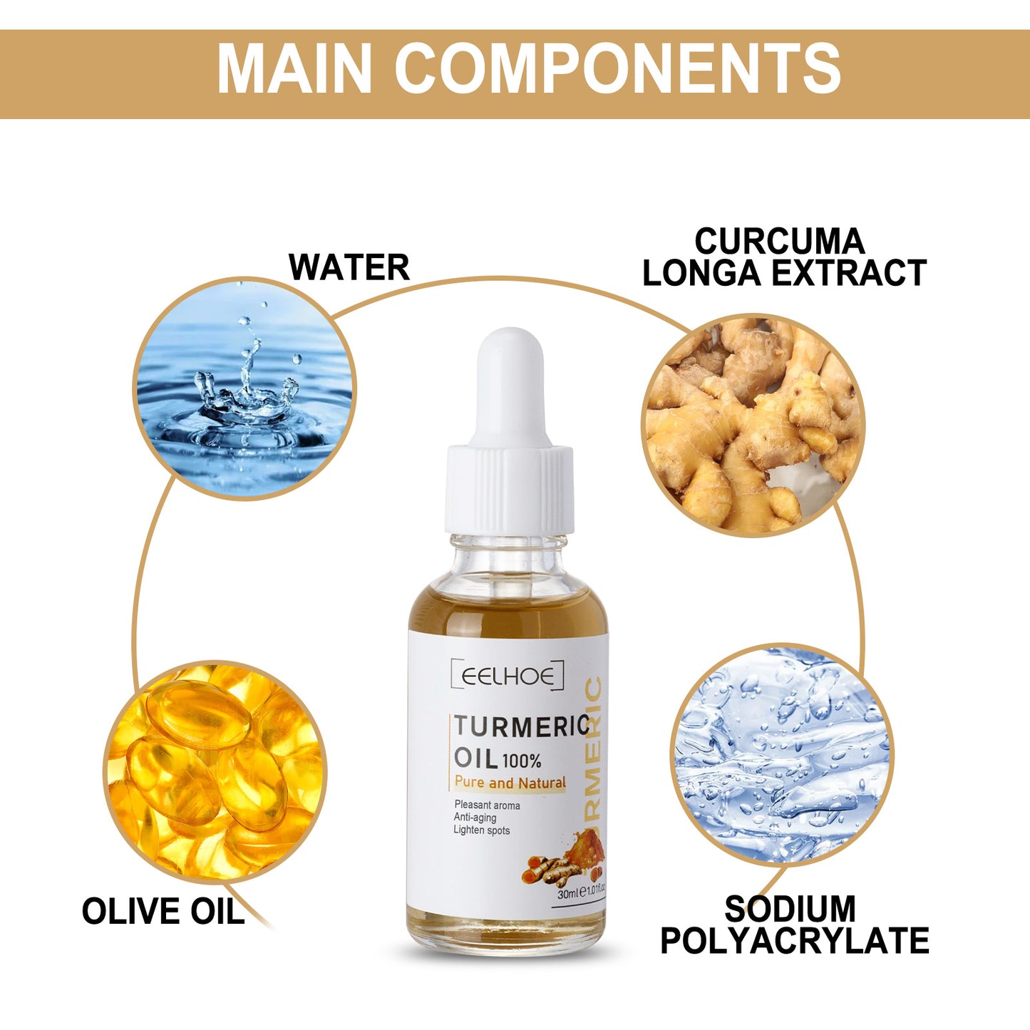 Turmeric Dark Spot Correction Face Care Spot Moisturizing And Repairing Skin Tone Serum