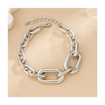 Necklaces For Women, Silver Chain Necklace Chunky,Necklace Link Chain Choker Vintage Heavy Metal Thick Chain