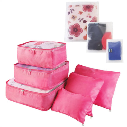9 Pcs Mix Set Travel Organizer Packing Cubes Storage Bags Water-Resistant